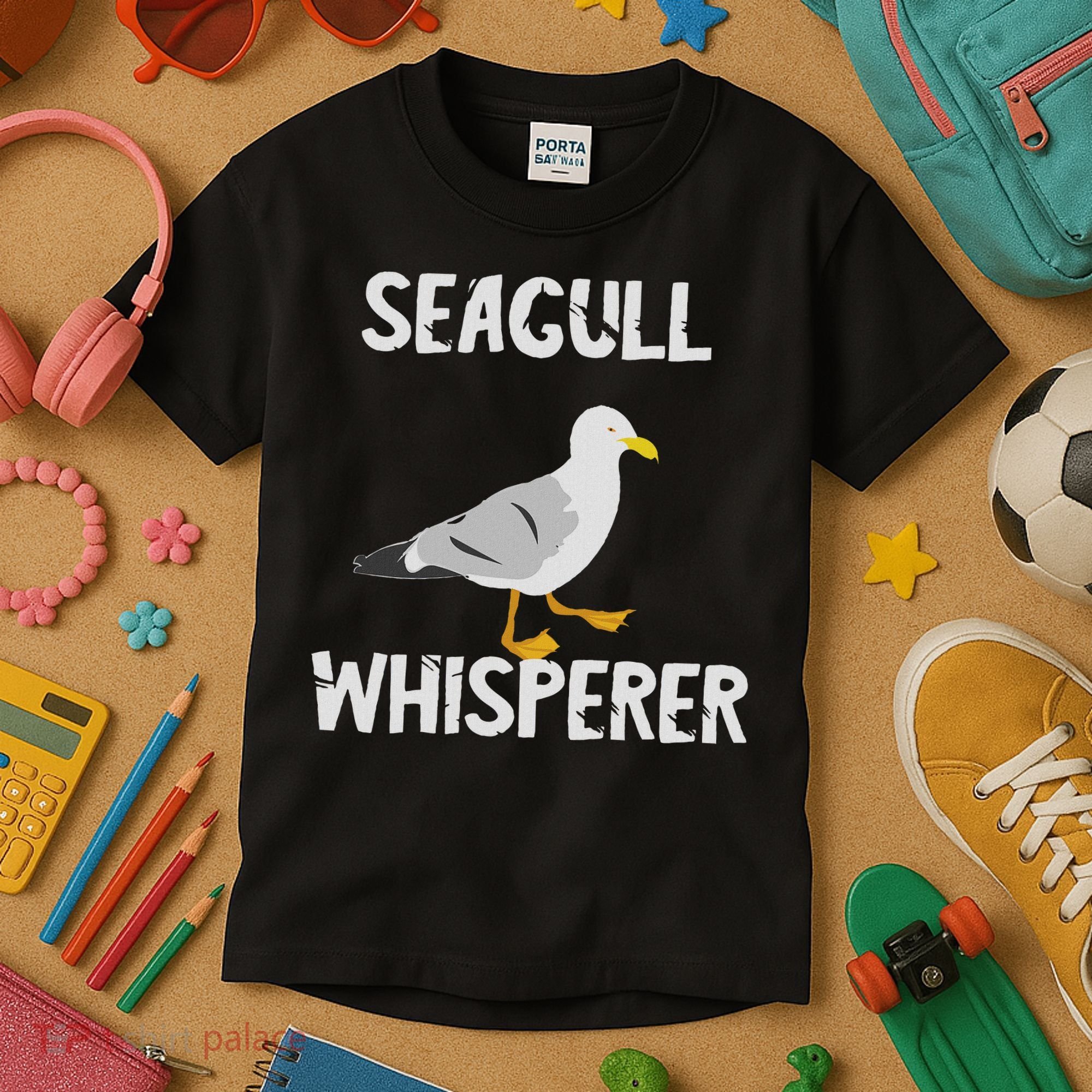 Seagulls Whisperer Seagull Harbour Birds Sea Bird Kids T-Shirt