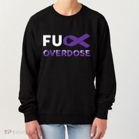 Support Warrior Survivor Funny Gift Fuck Overdose Awareness Gift Women's Sweatshirt thumb 0