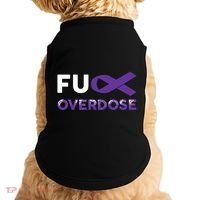 Support Warrior Survivor Funny Gift Fuck Overdose Awareness Gift Doggie Tank thumb 0