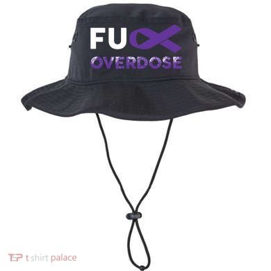 Support Warrior Survivor Funny Gift Fuck Overdose Awareness Gift Bucket Hat