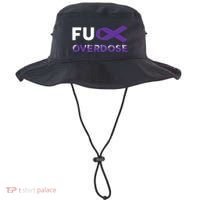 Support Warrior Survivor Funny Gift Fuck Overdose Awareness Gift Bucket Hat thumb 0