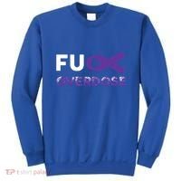 Support Warrior Survivor Funny Gift Fuck Overdose Awareness Gift Sweatshirt thumb 0