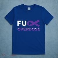 Support Warrior Survivor Funny Gift Fuck Overdose Awareness Gift T-Shirt thumb 5