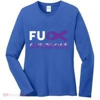 Support Warrior Survivor Funny Gift Fuck Overdose Awareness Gift Women's Long Sleeve Shirt thumb 0