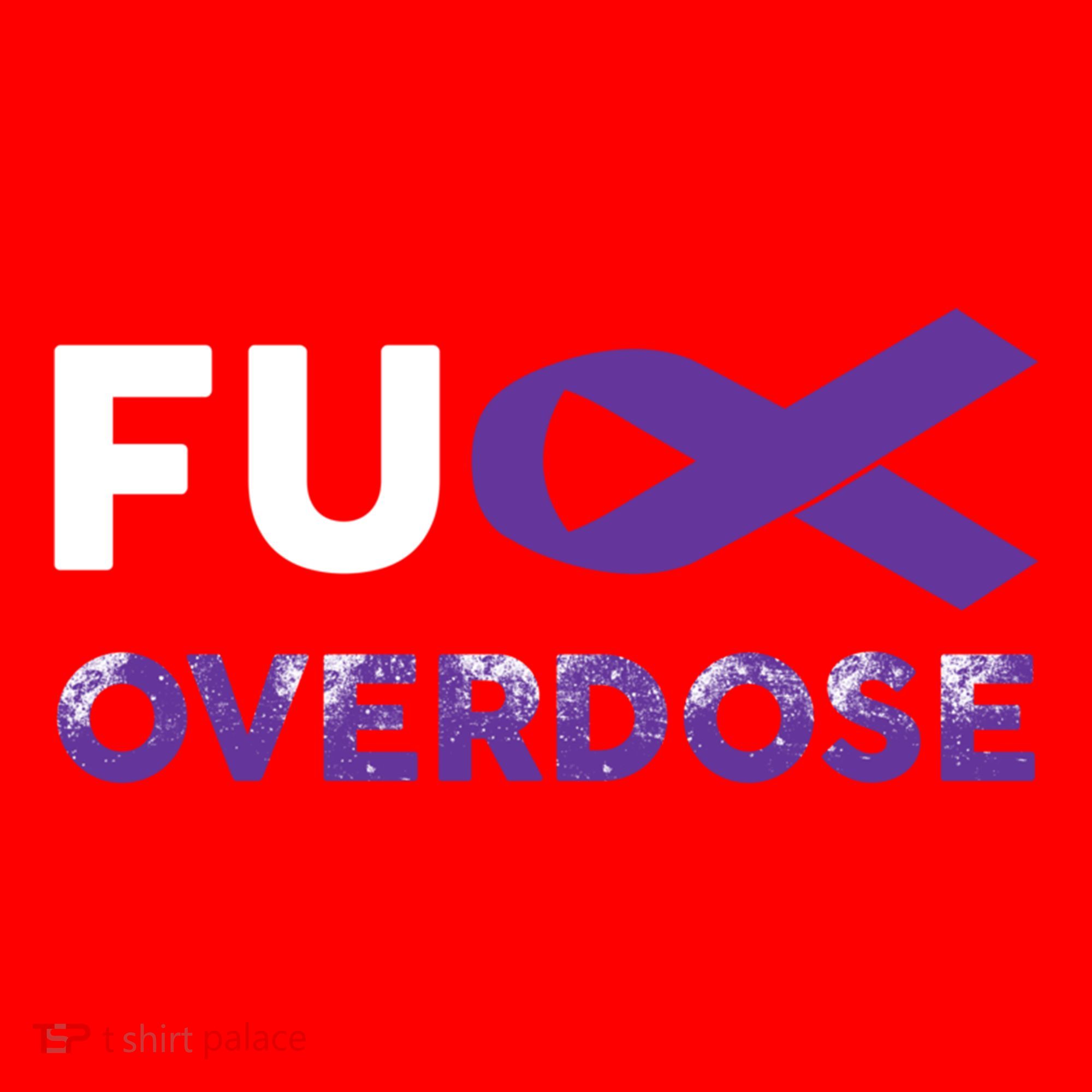 Support Warrior Survivor Funny Gift Fuck Overdose Awareness Gift Santa Hat
