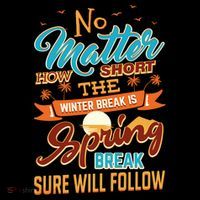 Short Winter School Break But Spring Break Will Follow Cute Gift Women's Hoodie thumb 2