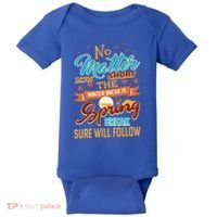 Short Winter School Break But Spring Break Will Follow Cute Gift Baby Bodysuit thumb 0