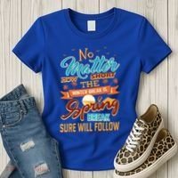 Short Winter School Break But Spring Break Will Follow Cute Gift Women's T-Shirt thumb 3