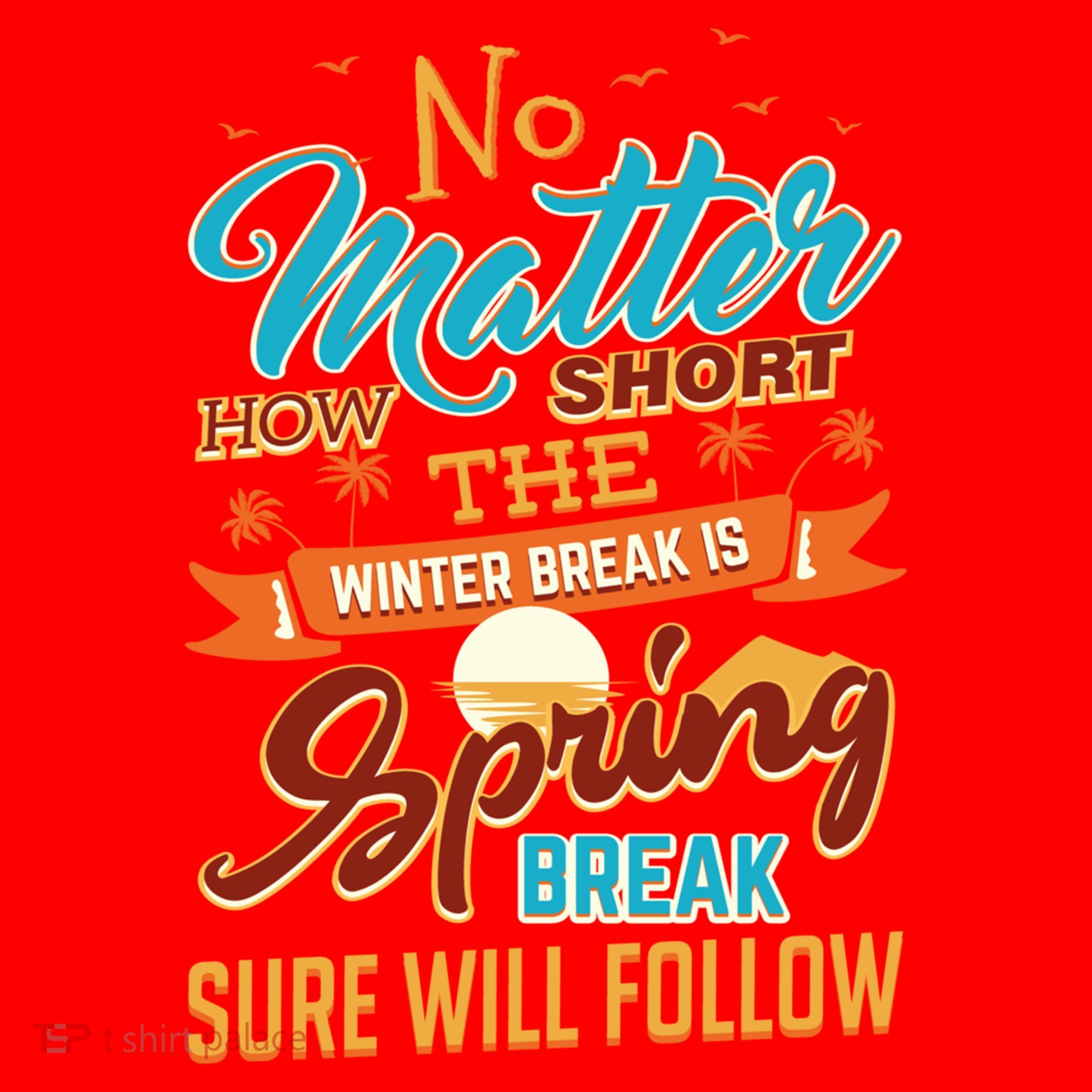 Short Winter School Break But Spring Break Will Follow Cute Gift Santa Hat