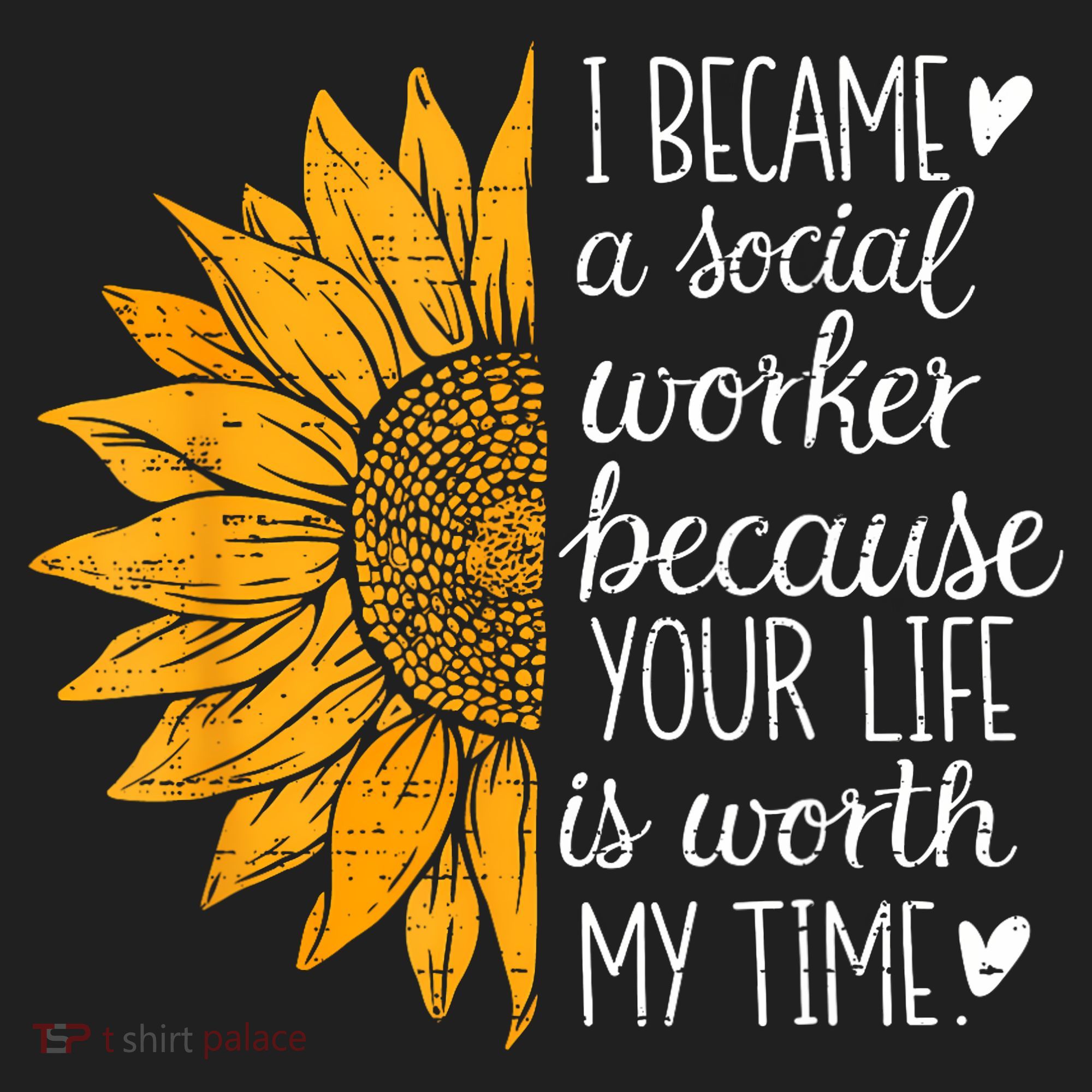 Social Worker Sunflower Caseworker Social Work Month Beanie