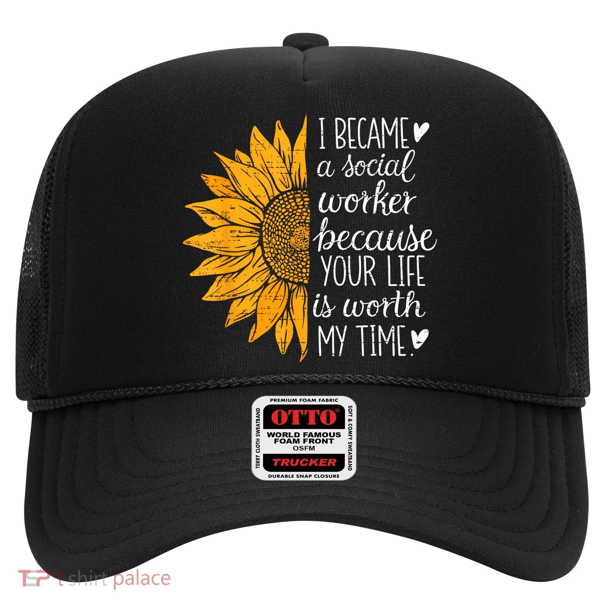 Social Worker Sunflower Caseworker Social Work Month Hat