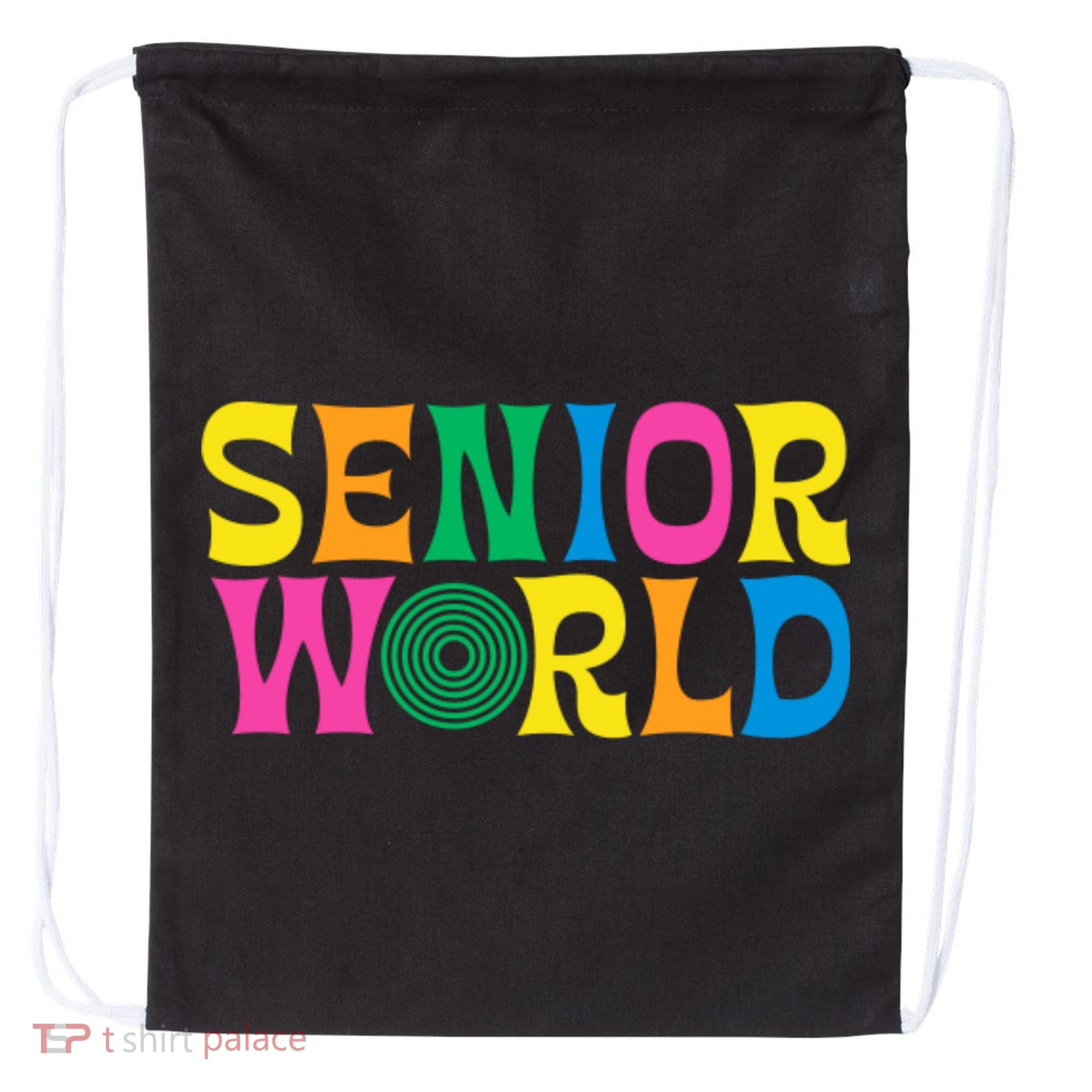 Senior World Drawstring Bag