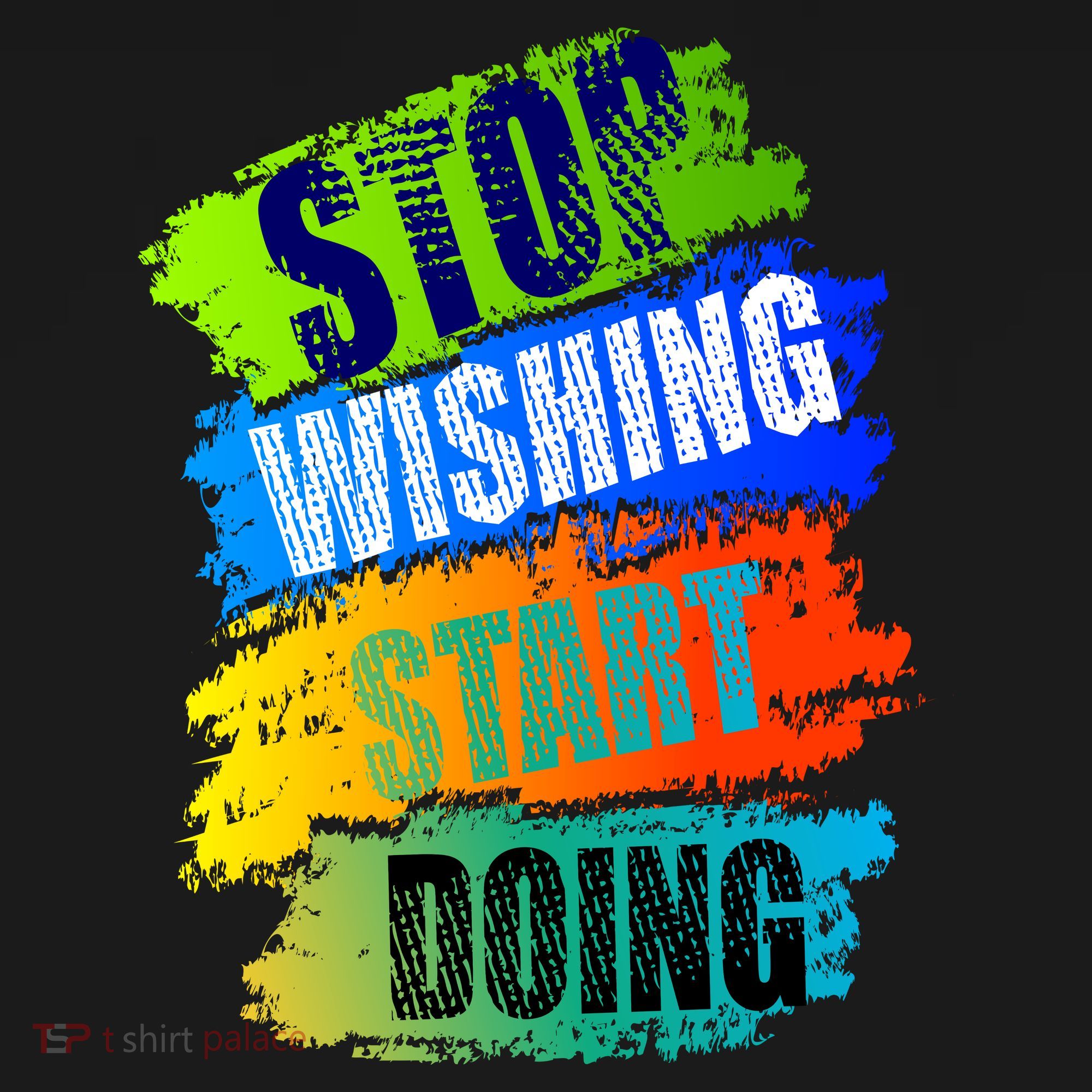 Stop Wishing Start Doing Inspirational Quote Backpack