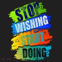Stop Wishing Start Doing Inspirational Quote Tumbler thumb 3