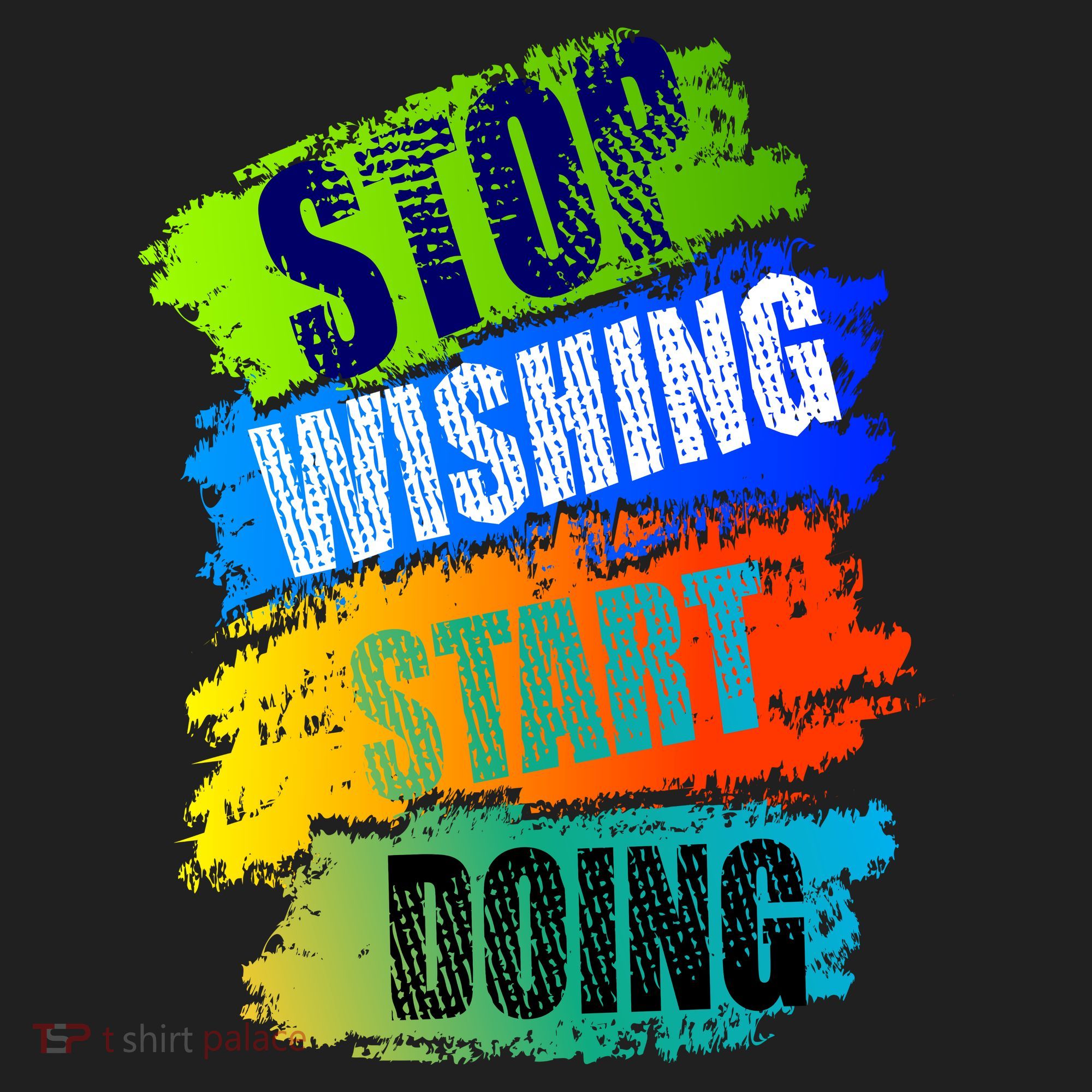 Stop Wishing Start Doing Inspirational Quote Tumbler