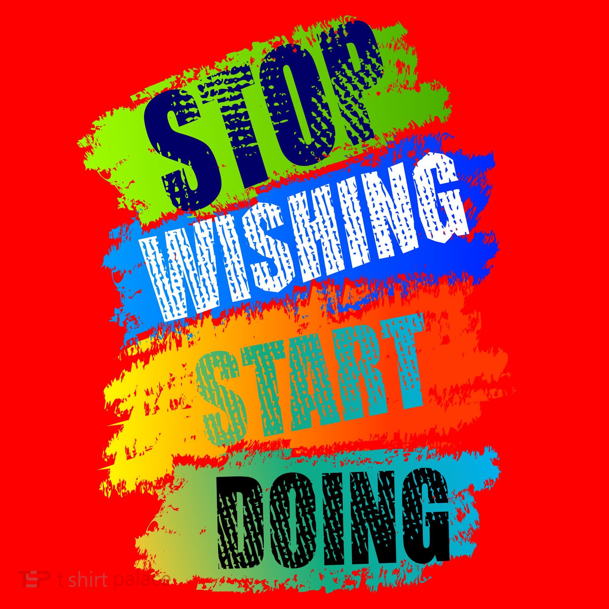 Stop Wishing Start Doing Inspirational Quote Santa Hat