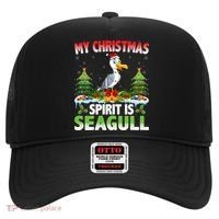 Seagull Wearing Santa Hat My Christmas Spirit Is Seagull Cute Gift Hat thumb 0