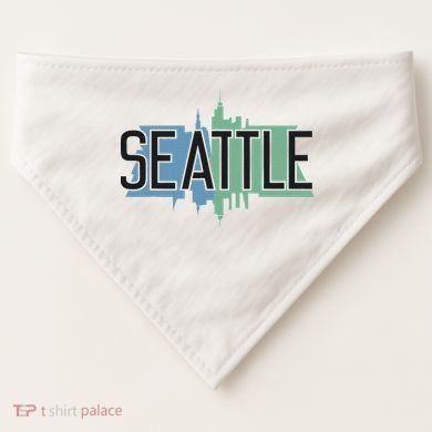 Seattle Washington USA-Made Doggie Bandana