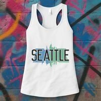 Seattle Washington Women's Tank Top thumb 3