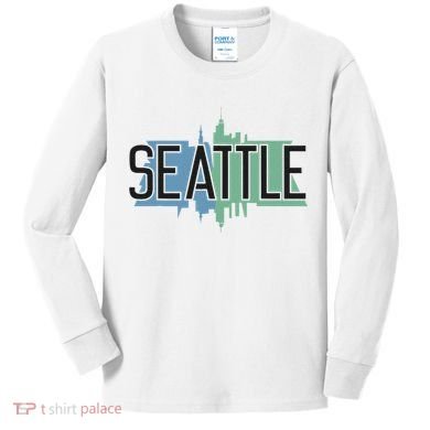 Seattle Washington Kids Long Sleeve Shirt