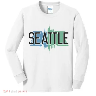 Seattle Washington Kids Long Sleeve Shirt