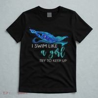 Swimmer Women Swim Sport Athlete Funny Swimming T-Shirt thumb 5