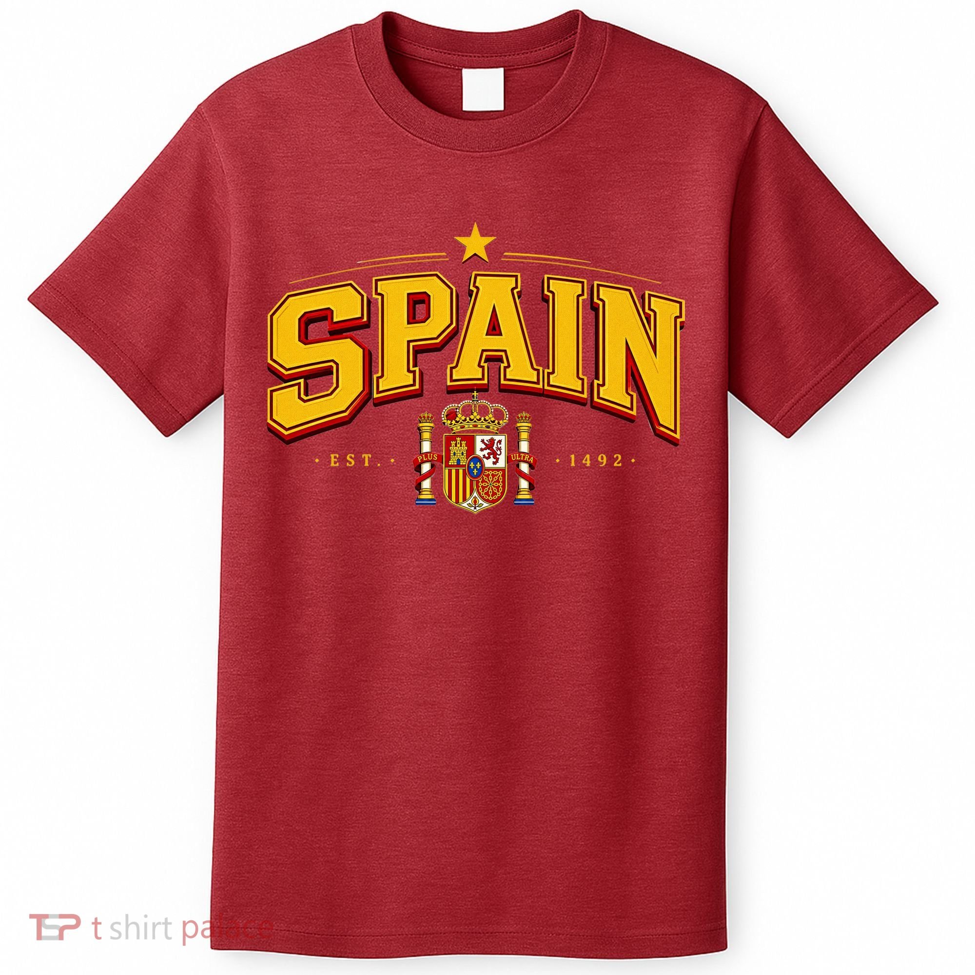 SPAIN World Soccer Fan EST 1492 Vintage T-Shirt