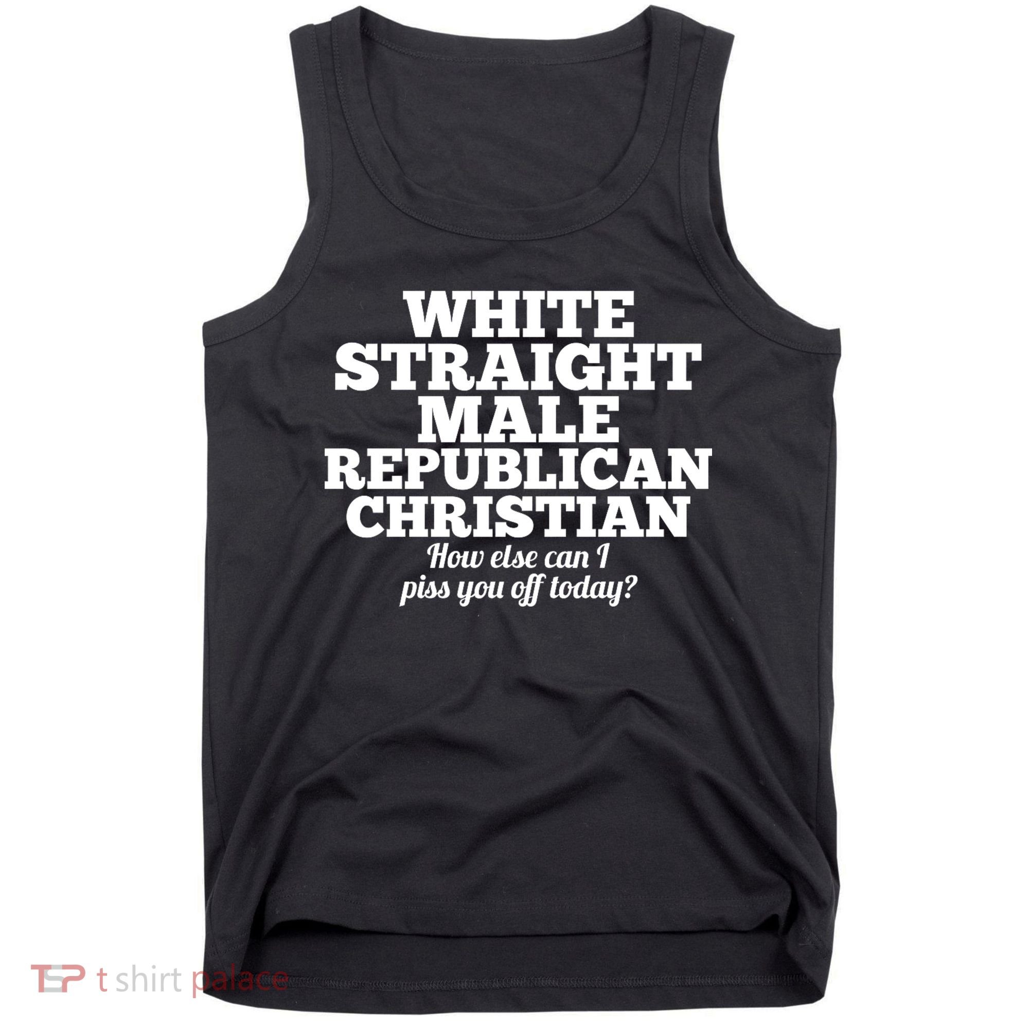 Sarcastic White Straight Male Republican Christian Tank Top