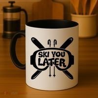 Skiing Winter Sports Meaningful Gift Skier Ski Mountains Skiing Cute Gift Coffee Mug thumb 4