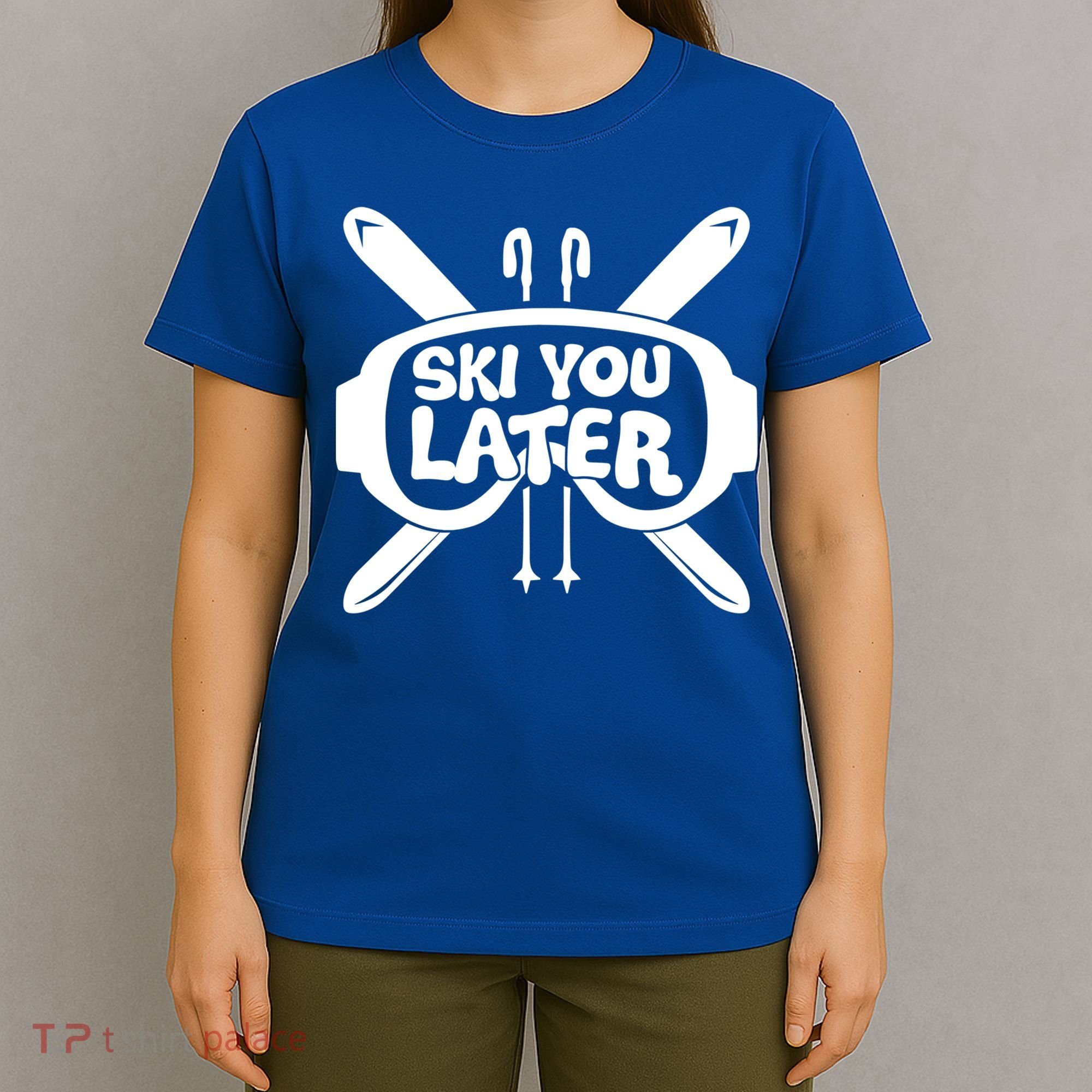 Skiing Winter Sports Meaningful Gift Skier Ski Mountains Skiing Cute Gift T-Shirt