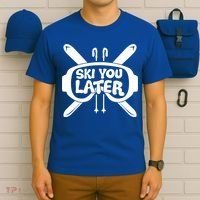 Skiing Winter Sports Meaningful Gift Skier Ski Mountains Skiing Cute Gift T-Shirt thumb 6