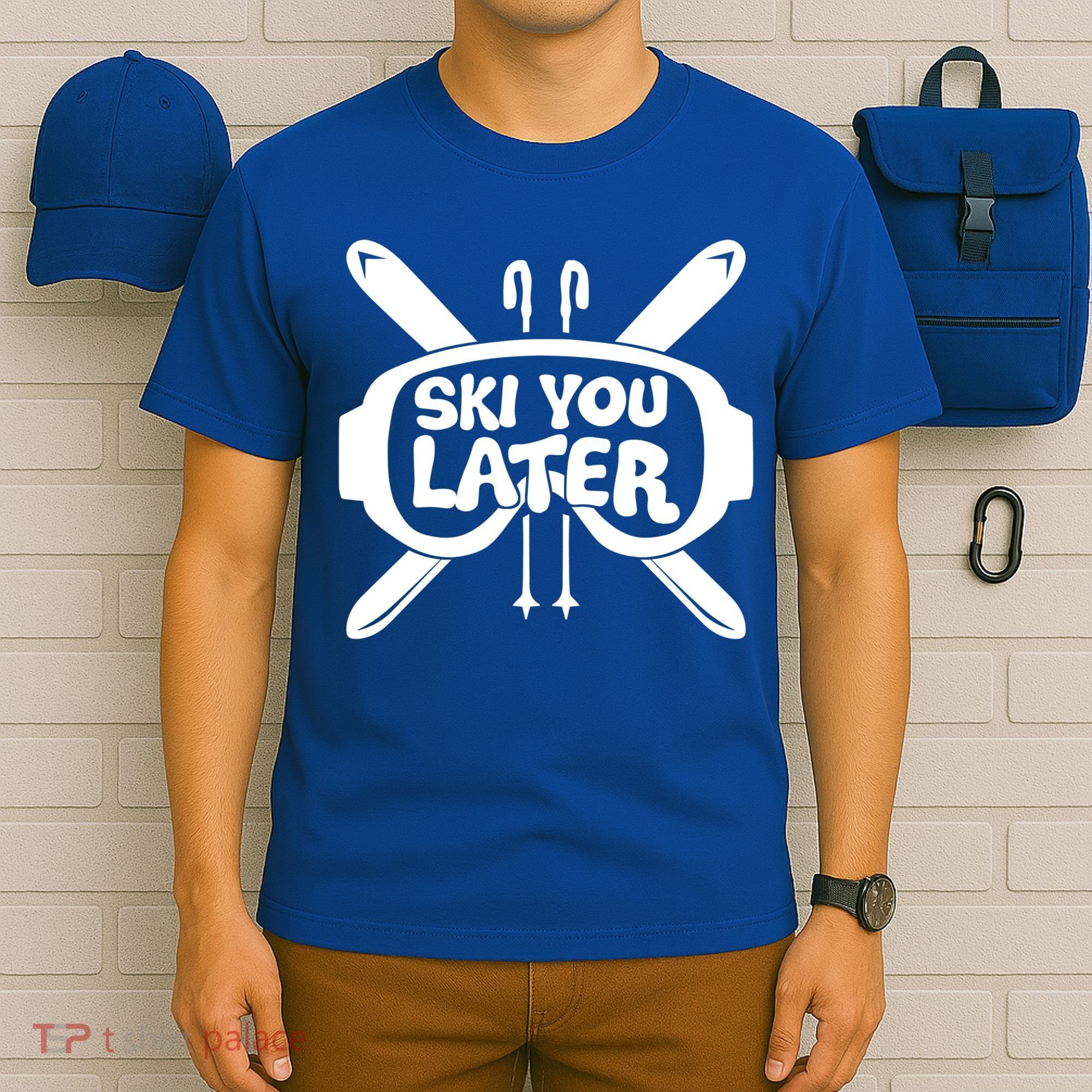 Skiing Winter Sports Meaningful Gift Skier Ski Mountains Skiing Cute Gift T-Shirt