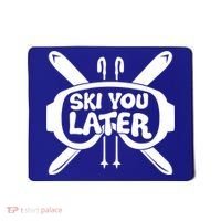 Skiing Winter Sports Meaningful Gift Skier Ski Mountains Skiing Cute Gift Mousepad thumb 0