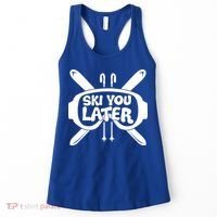 Skiing Winter Sports Meaningful Gift Skier Ski Mountains Skiing Cute Gift Women's Tank Top thumb 0