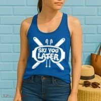 Skiing Winter Sports Meaningful Gift Skier Ski Mountains Skiing Cute Gift Women's Tank Top thumb 2