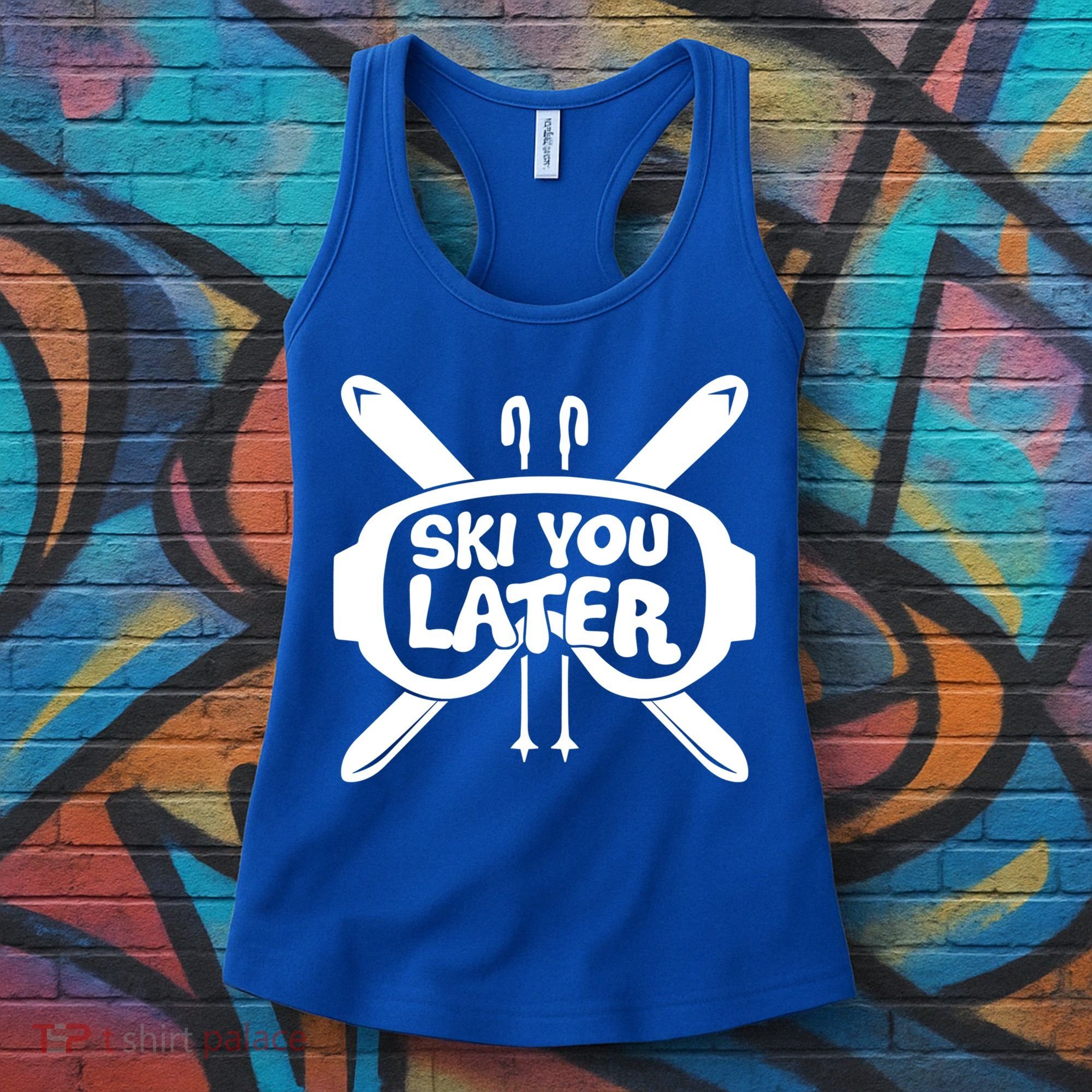 Skiing Winter Sports Meaningful Gift Skier Ski Mountains Skiing Cute Gift Women's Tank Top