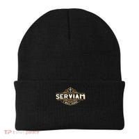 Serviam Will Serve Saint Michael Latin Phrase Catholic Beanie thumb 0