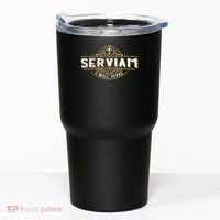 Serviam Will Serve Saint Michael Latin Phrase Catholic Tumbler thumb 0