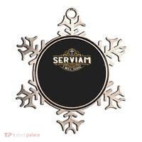 Serviam Will Serve Saint Michael Latin Phrase Catholic Ornament thumb 0