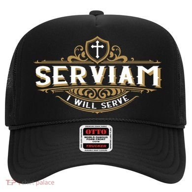 Serviam Will Serve Saint Michael Latin Phrase Catholic Hat