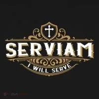Serviam Will Serve Saint Michael Latin Phrase Catholic Women's T-Shirt thumb 6