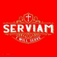 Serviam Will Serve Saint Michael Latin Phrase Catholic Santa Hat thumb 1