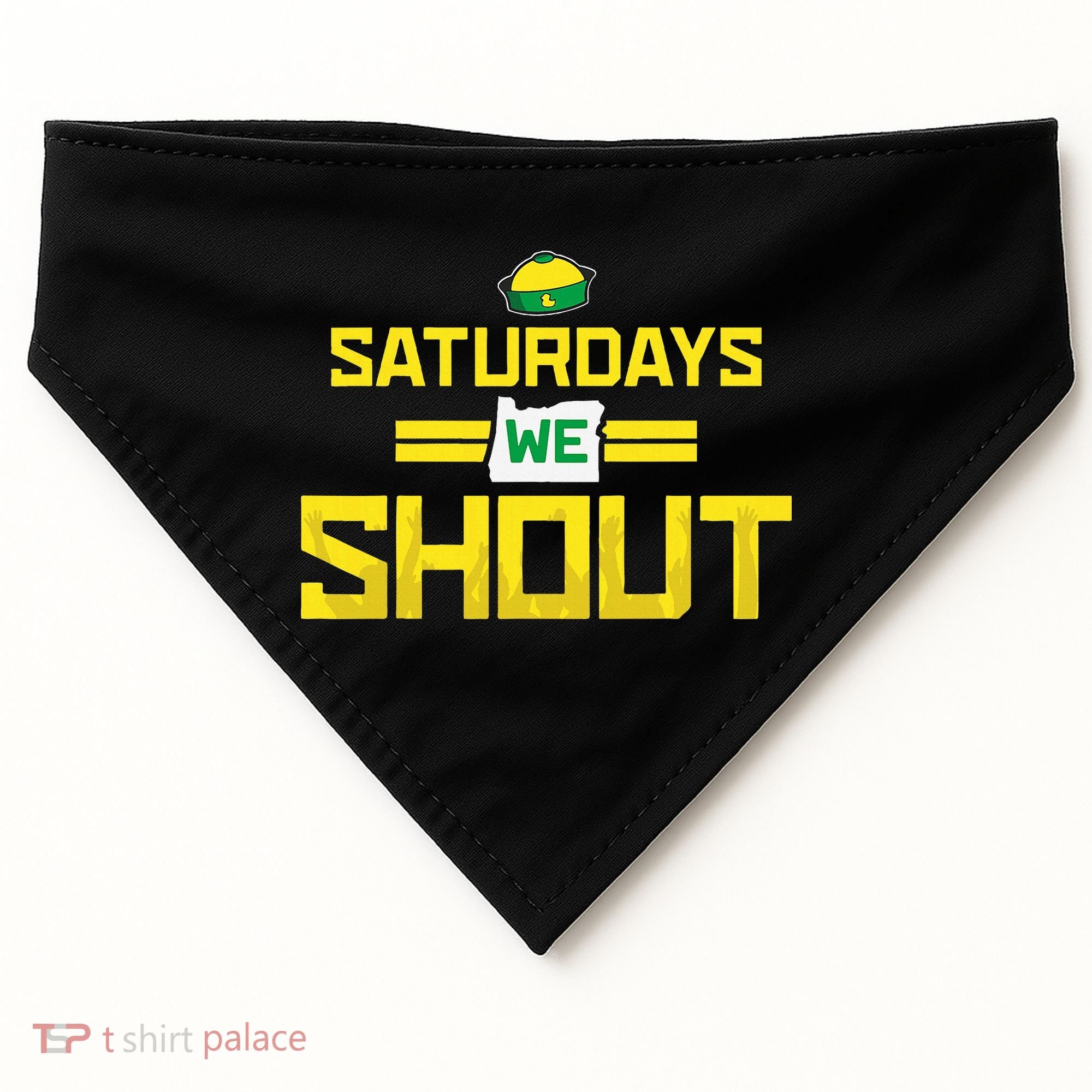 Saturdays We Shout For Oregon USA-Made Doggie Bandana