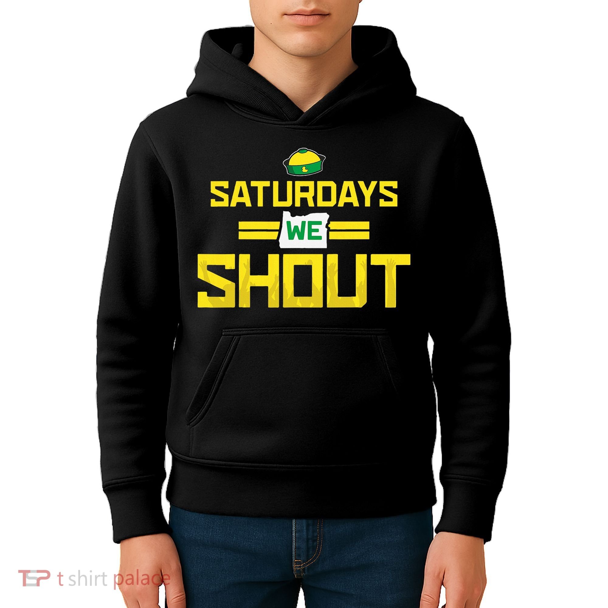 Saturdays We Shout For Oregon Kids Hoodie