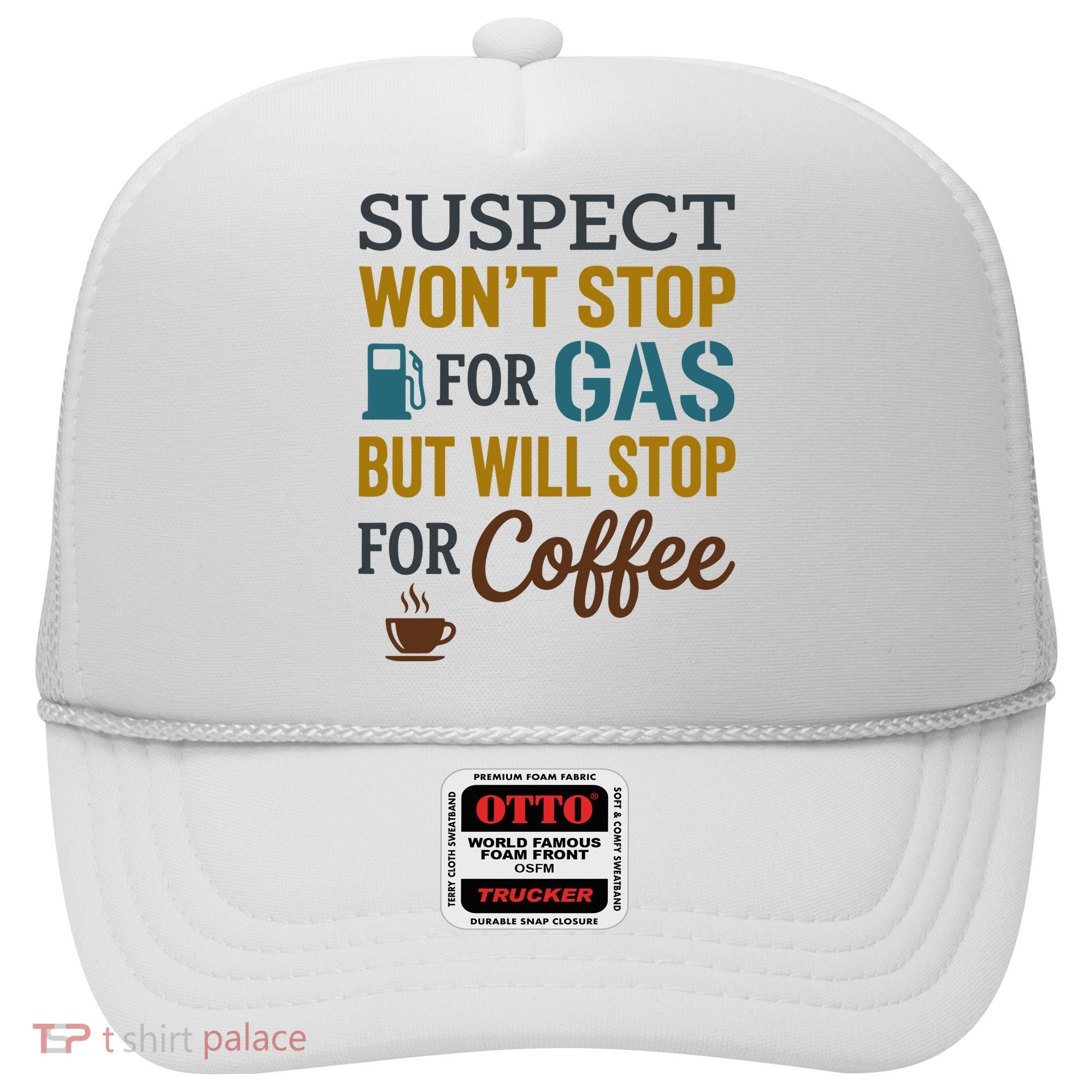 Suspect Won't Stop For Gas But Will Stop For Coffee Hat
