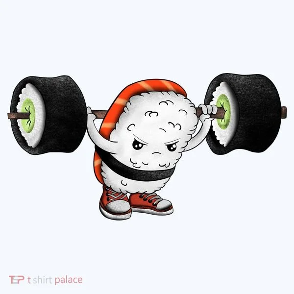 Sushi Weightlifting Doggie Tank