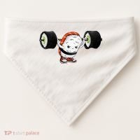 Sushi Weightlifting USA-Made Doggie Bandana thumb 0