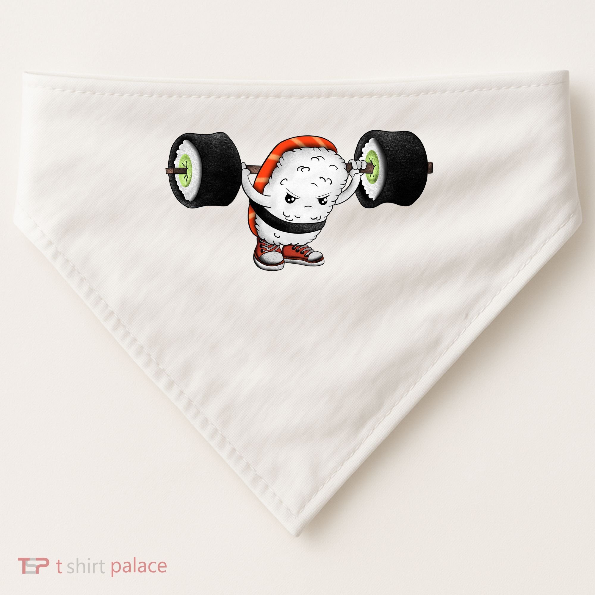 Sushi Weightlifting USA-Made Doggie Bandana