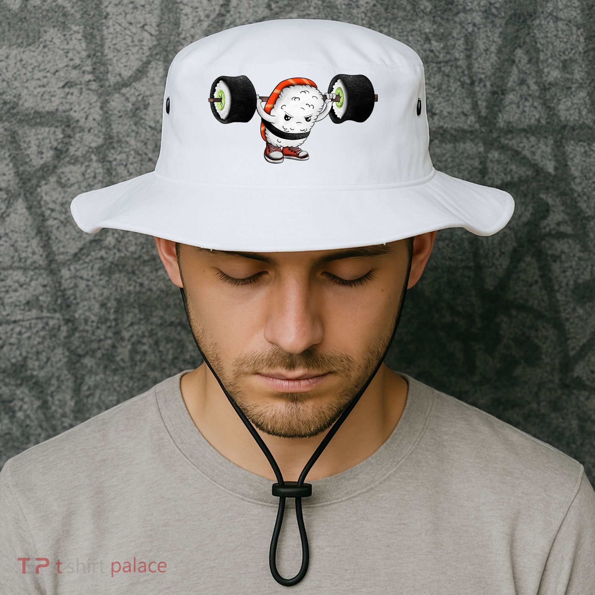 Sushi Weightlifting Bucket Hat