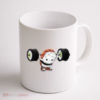 Sushi Weightlifting Coffee Mug thumb 1